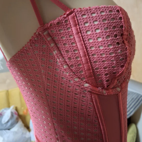 💋Victoria's Secret Pink Mesh Lace Bodysuit💋 - Picture 5 of 7